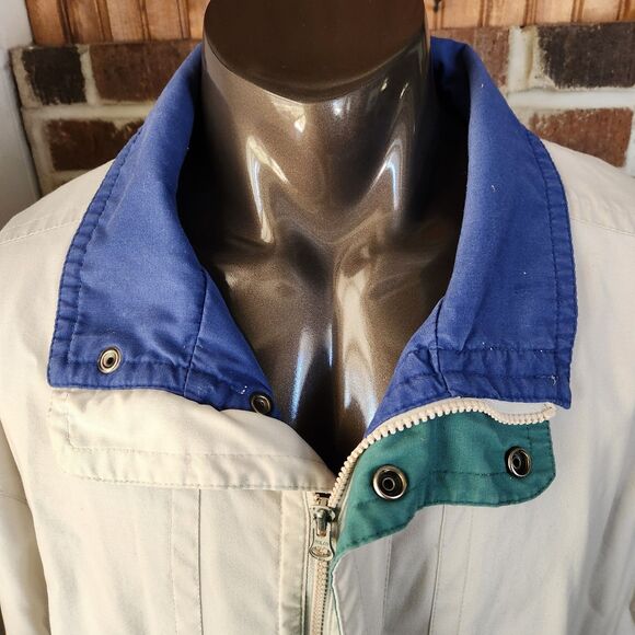 London Fog Other - Towne By London Fog Men's Classic Vintage Zip Tan Jacket/Windbreaker Size Large